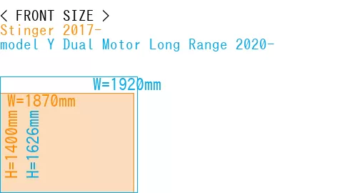 #Stinger 2017- + model Y Dual Motor Long Range 2020-
